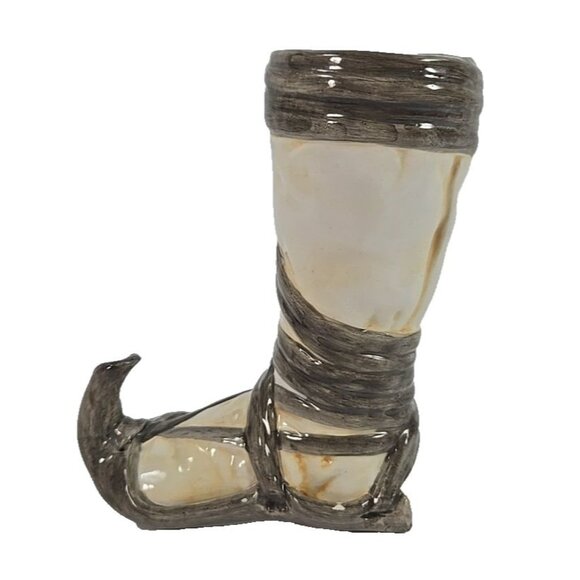 Mastroianni Arpino Curled-Toe Sandal Shoe Ceramic Miniature Vase Vintage Italian - Picture 1 of 9